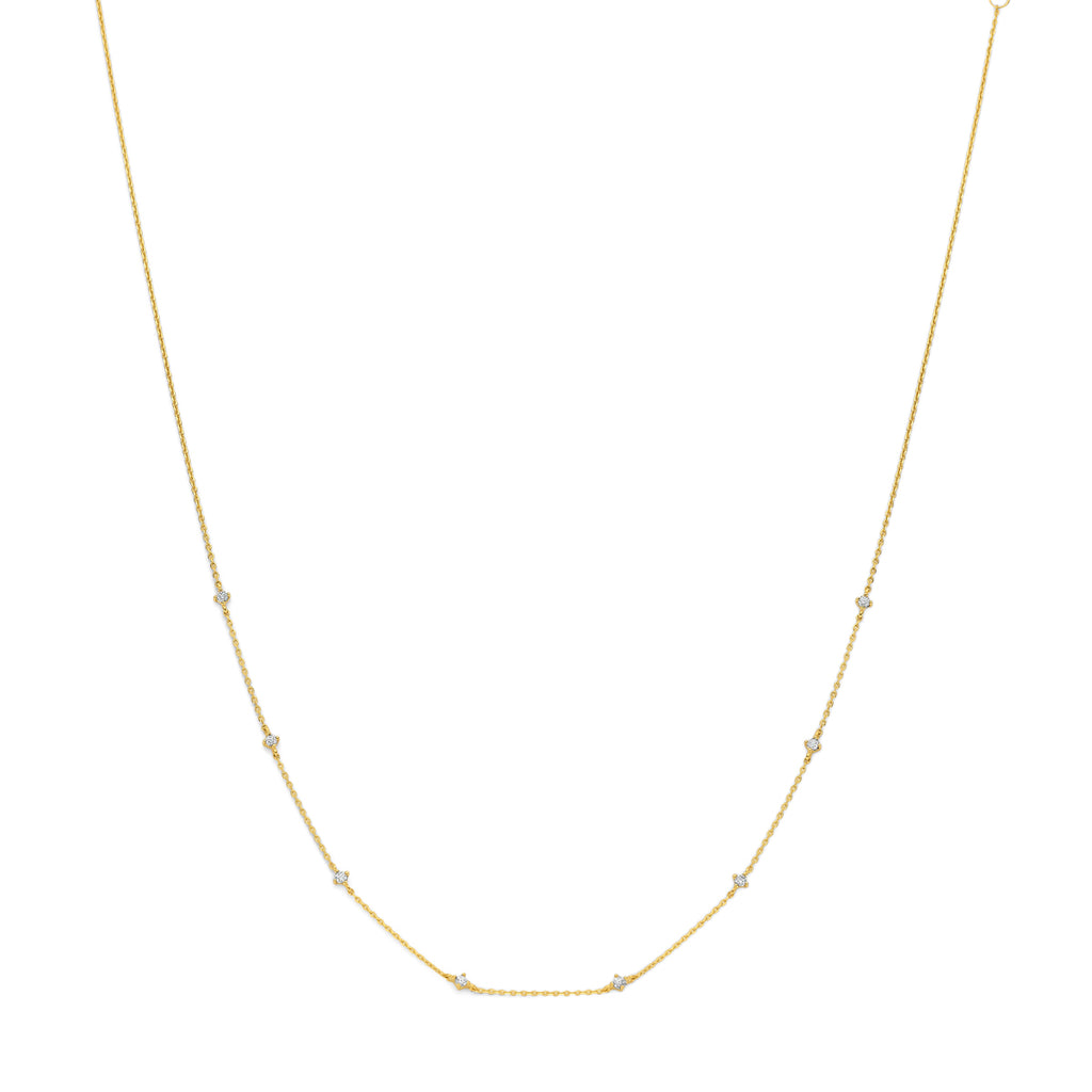 Collier anker zirkonia 40 - 42 - 44 cm