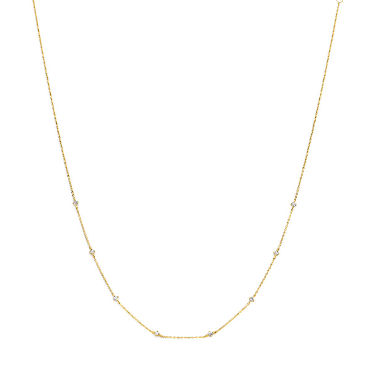Collier anker zirkonia 40 - 42 - 44 cm