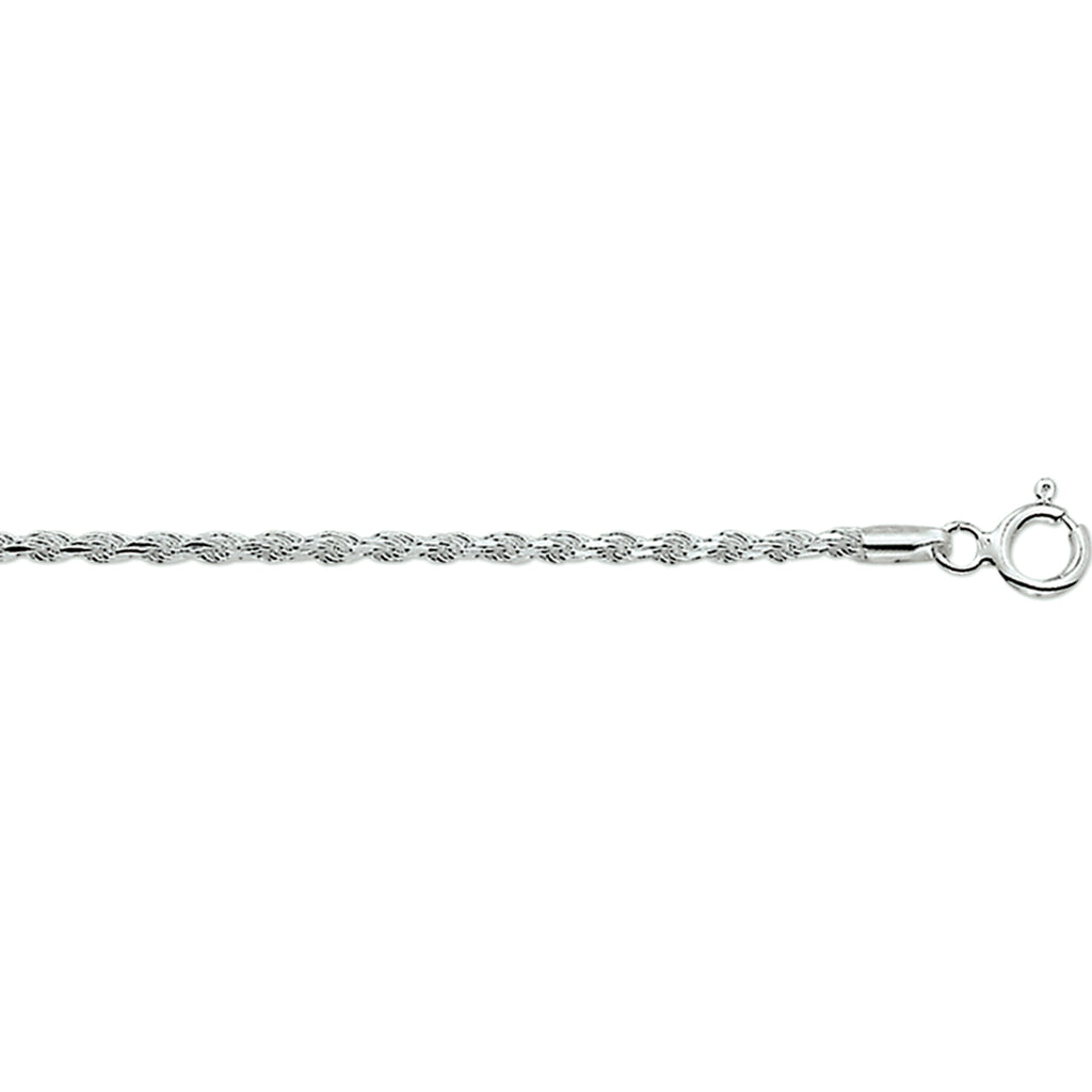 COLLIER ZILVER KOORD - 42 CM