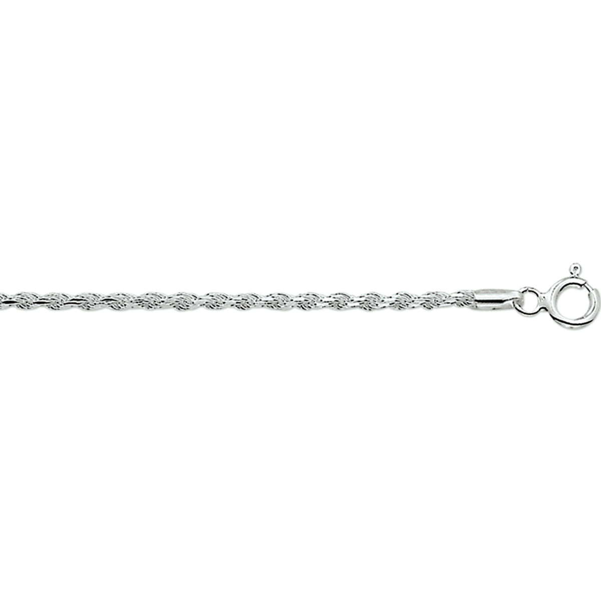 COLLIER ZILVER KOORD - 42 CM