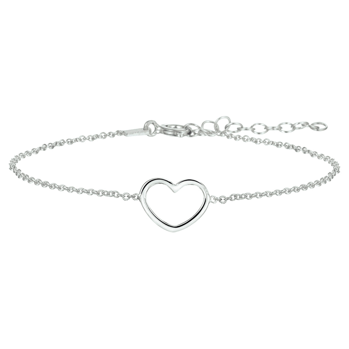 Zilveren armband hartje AG925