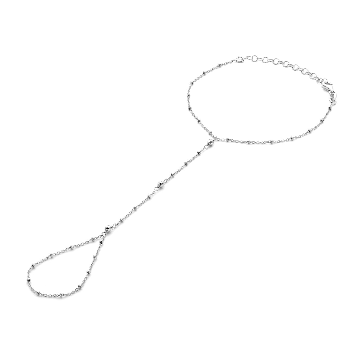 Hand chain Zilver gerhodineerd