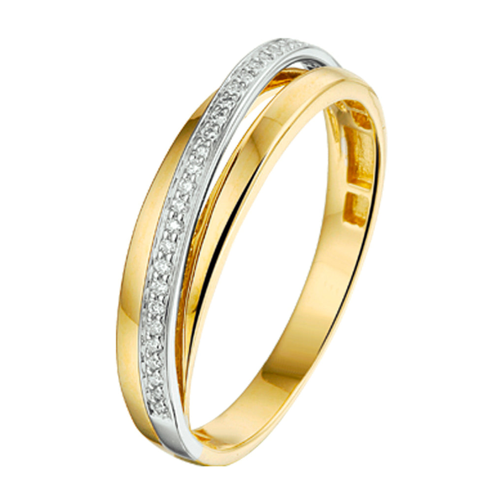 Ring diamant 0.08ct h si