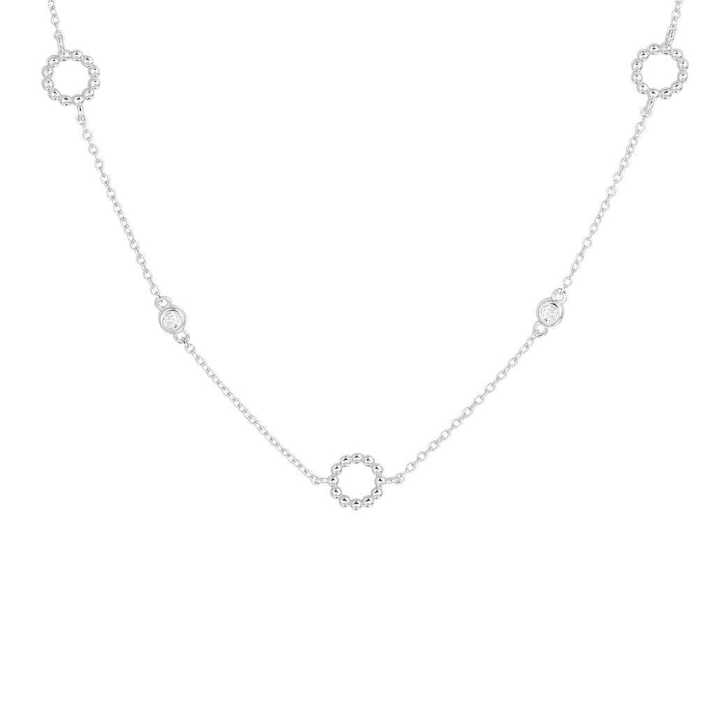 Collier zirkonia 41 + 4 cm