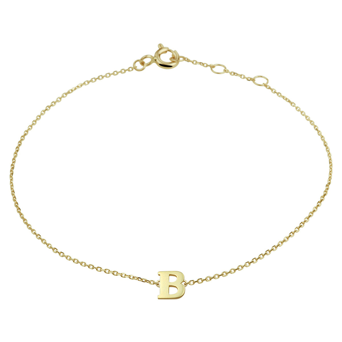 Armband letter 16.5 - 17.5 - 18.5 cm