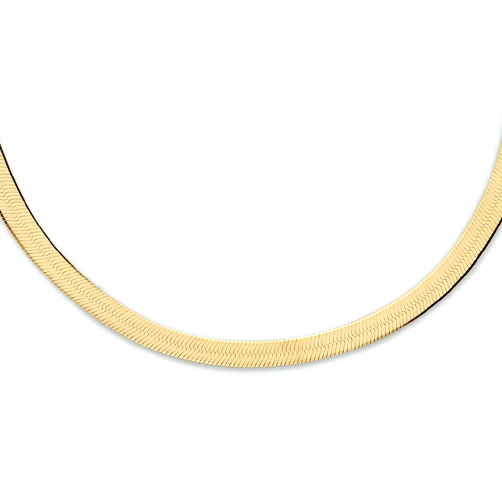 Collier slang plat 3.3 mm 40 + 5 cm 3 micron