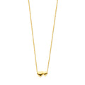 Collier hartjes 41 + 4 cm 3 micron