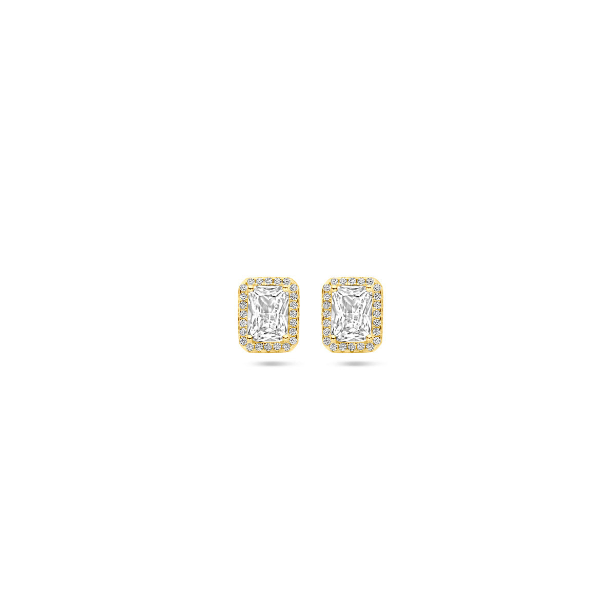 Oorknoppen zirkonia halo 9.5 mm 1 micron