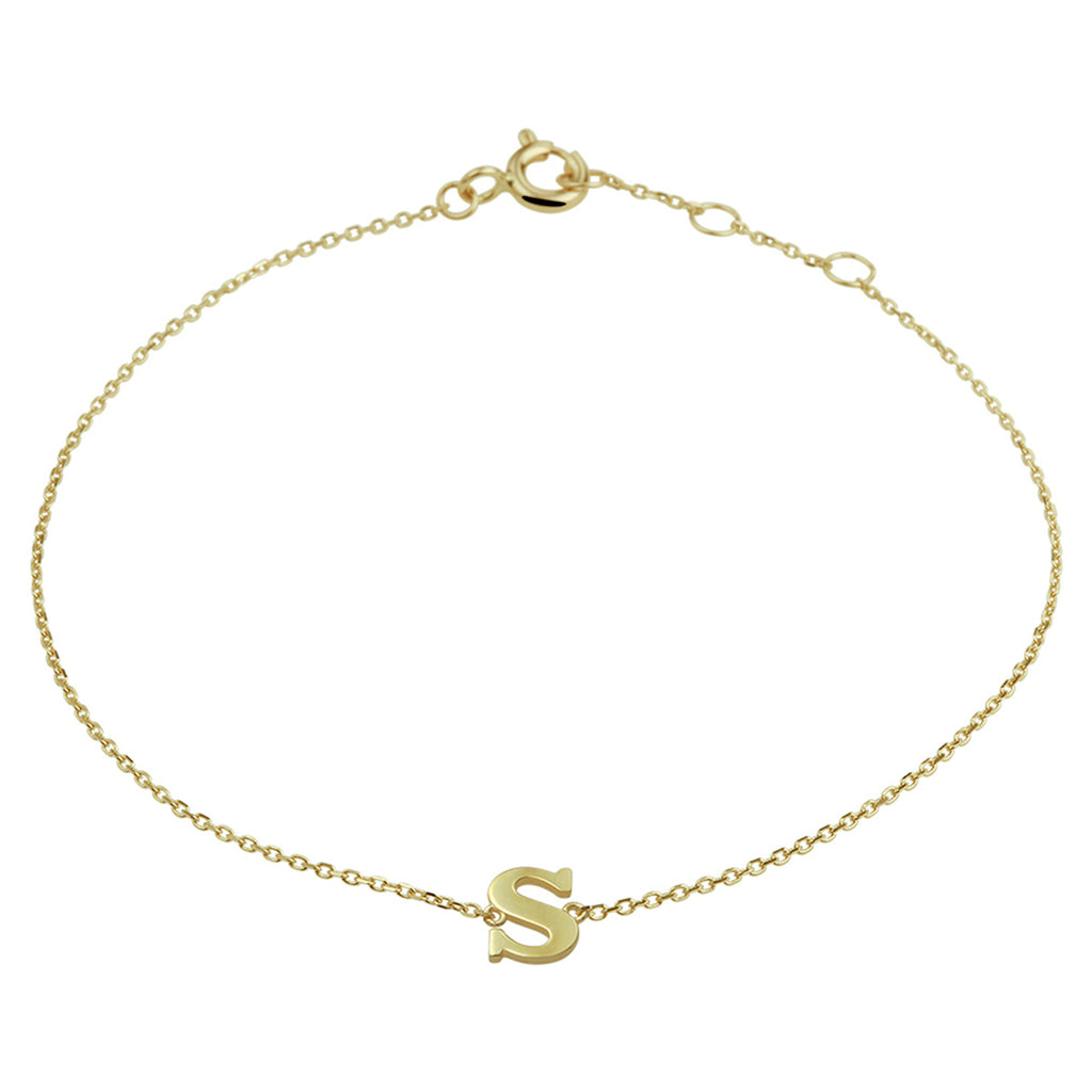 Armband letter 16.5 - 17.5 - 18.5 cm