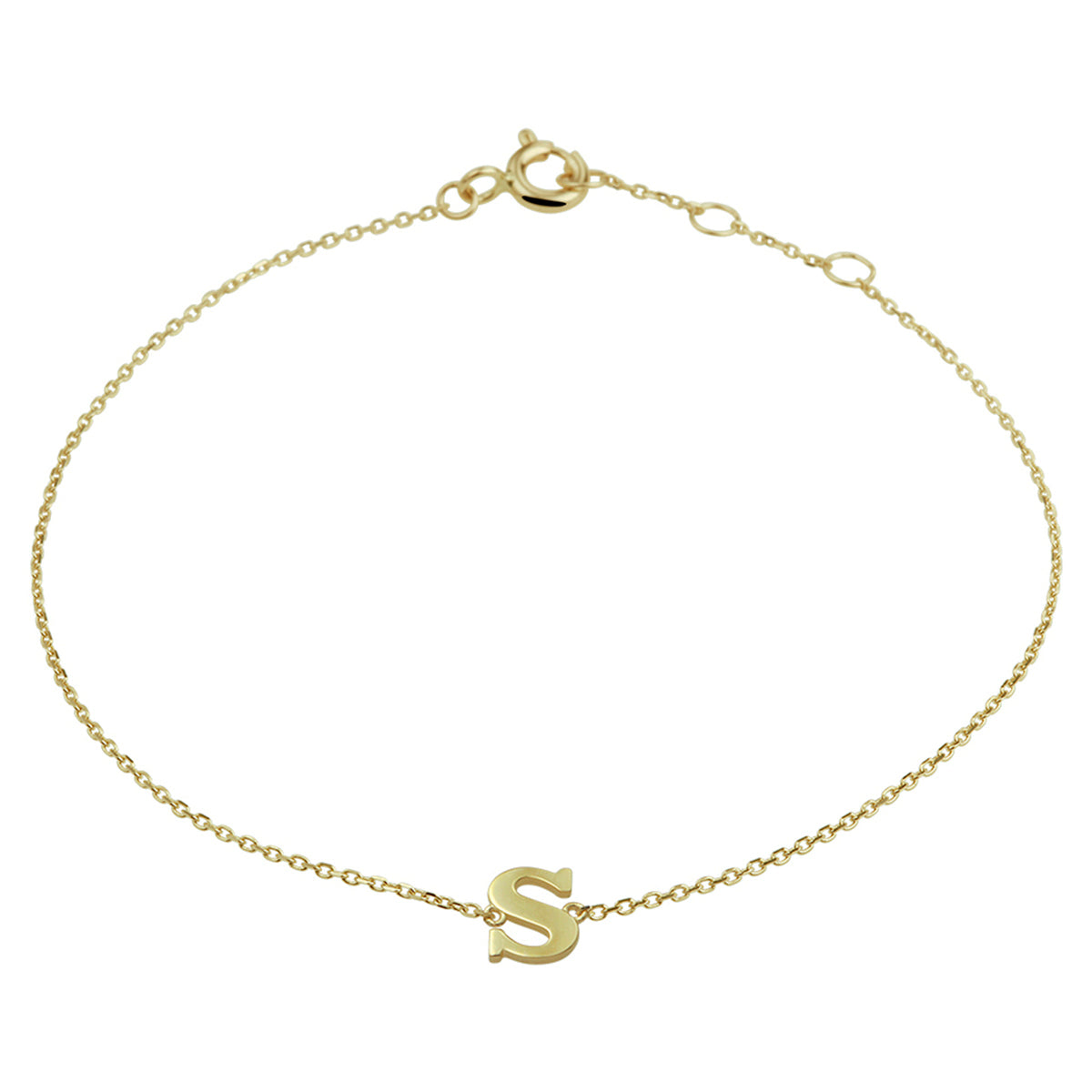 Armband letter 16.5 - 17.5 - 18.5 cm