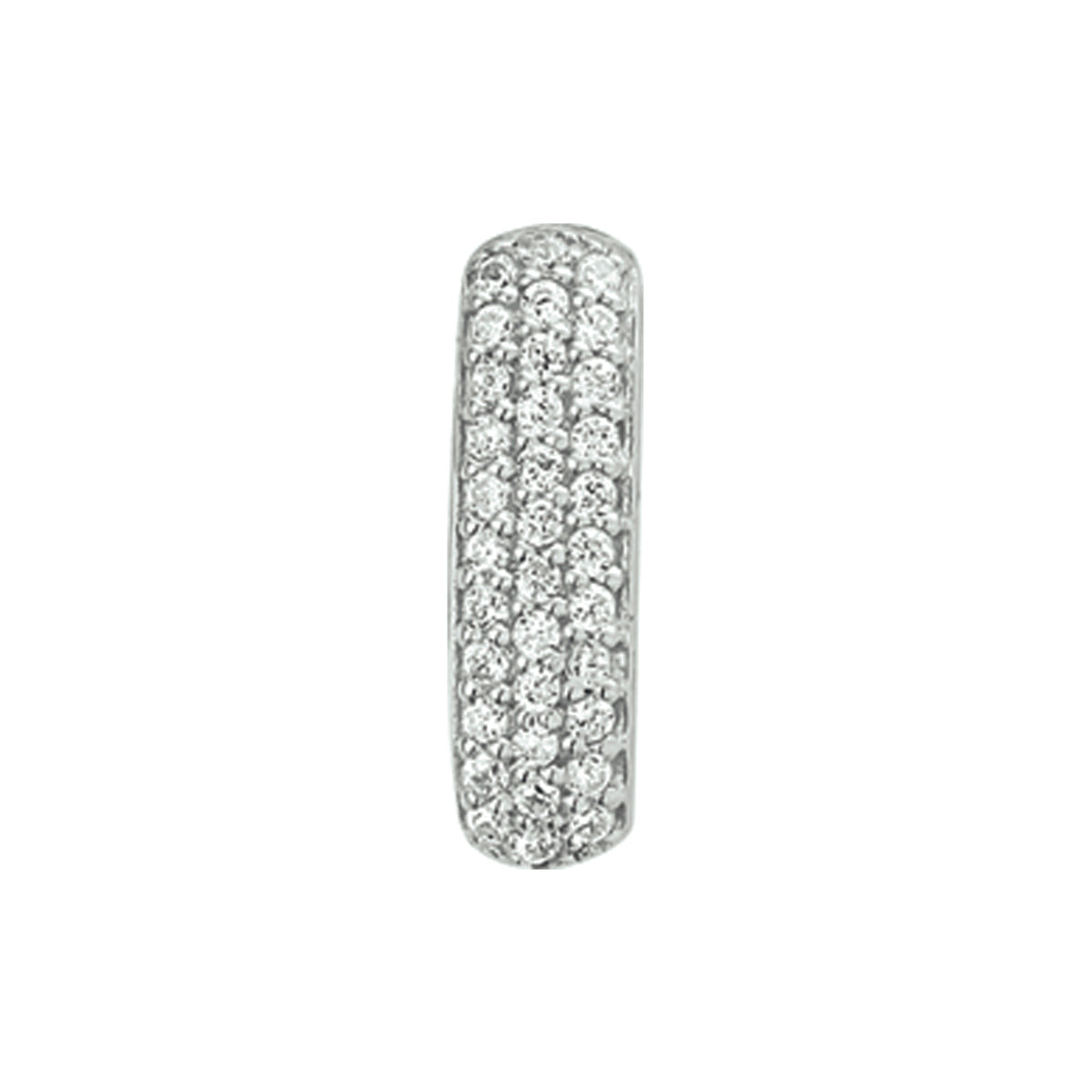 Zilver gerhodineerd pedels/schuifhangers