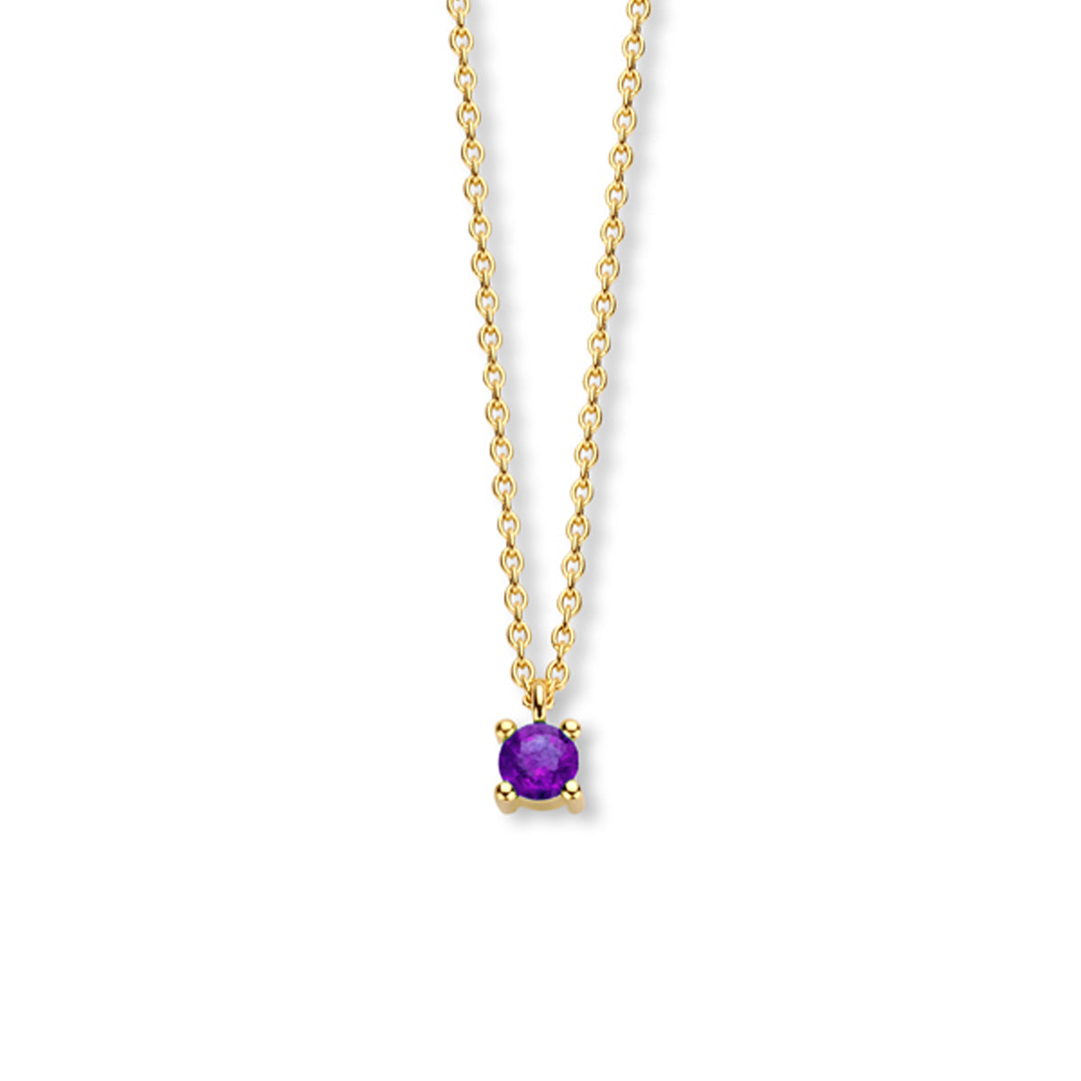 Collier met geboortesteen 40 - 42 - 44 cm