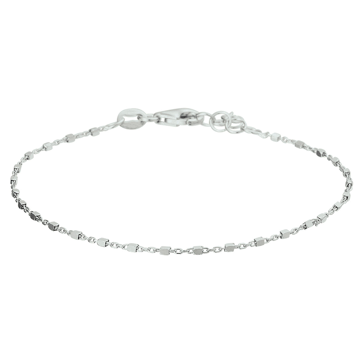 Armband blokjes 1.1 mm 17 + 2 cm