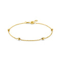 Armband anker en bolletjes 1.0 mm 17.5 - 18.5cm