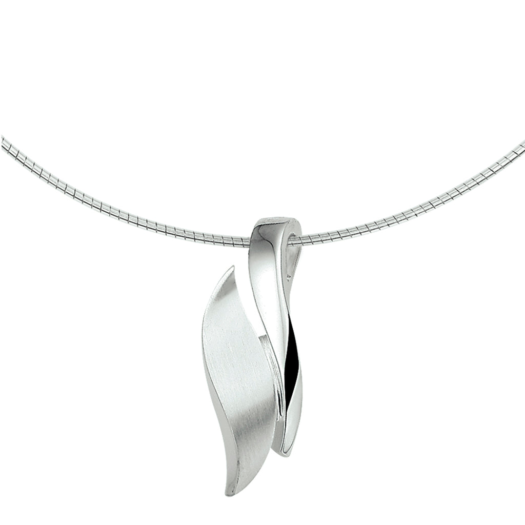 Collier poli/mat 42 + 3 cm