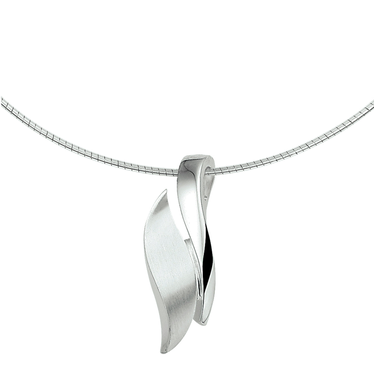 Collier poli/mat 42 + 3 cm