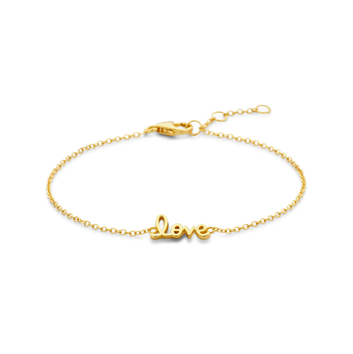 Armband love 16.5 - 17.5 - 18.5 cm 3 micron