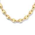 Collier koffieboon 42 + 3 cm ion plating