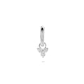 Zilver gerhodineerd oorringen m.hang/bol/steen enz