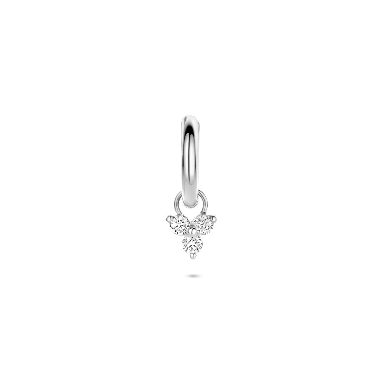 Zilver gerhodineerd oorringen m.hang/bol/steen enz