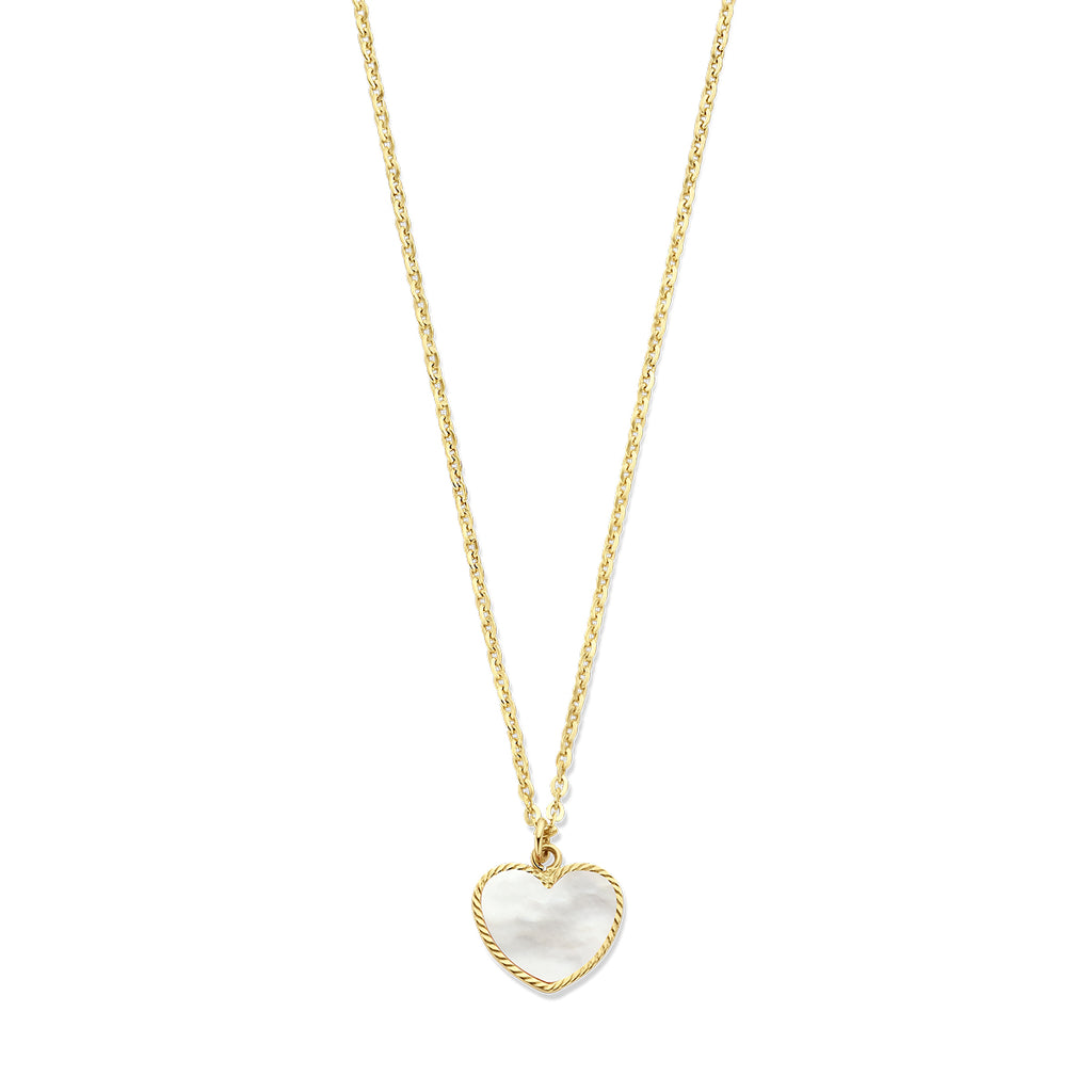 Collier hart parelmoer 40 – 42 cm