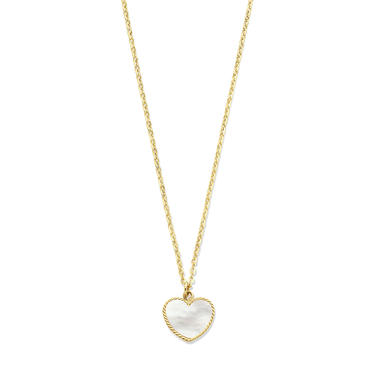 Collier hart parelmoer 40 – 42 cm