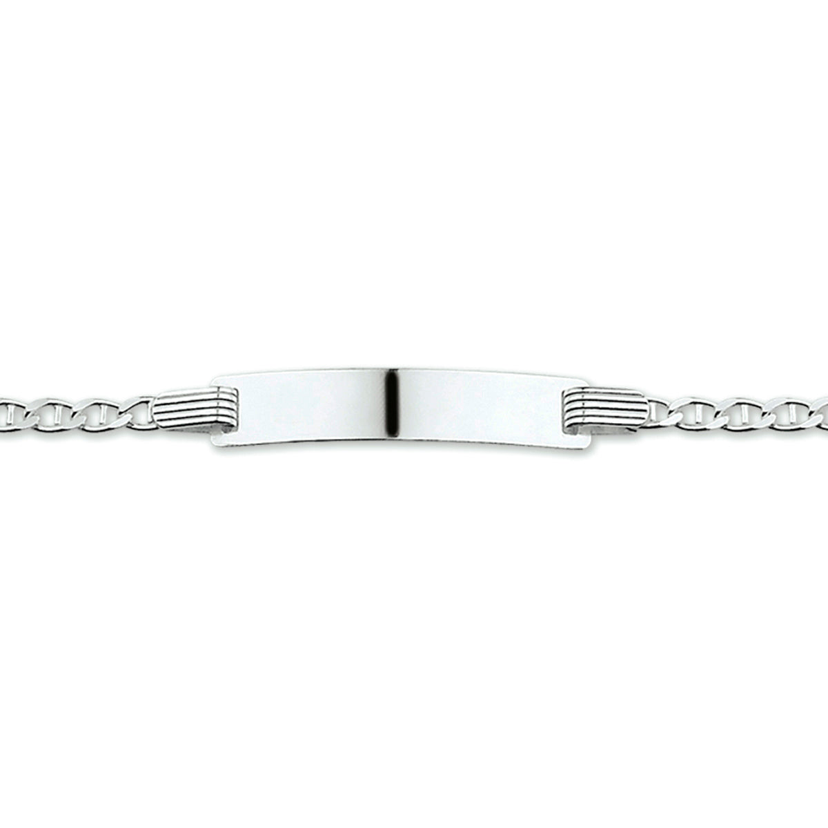 Graveerarmband anker plaat 5.0 mm 13-15 cm