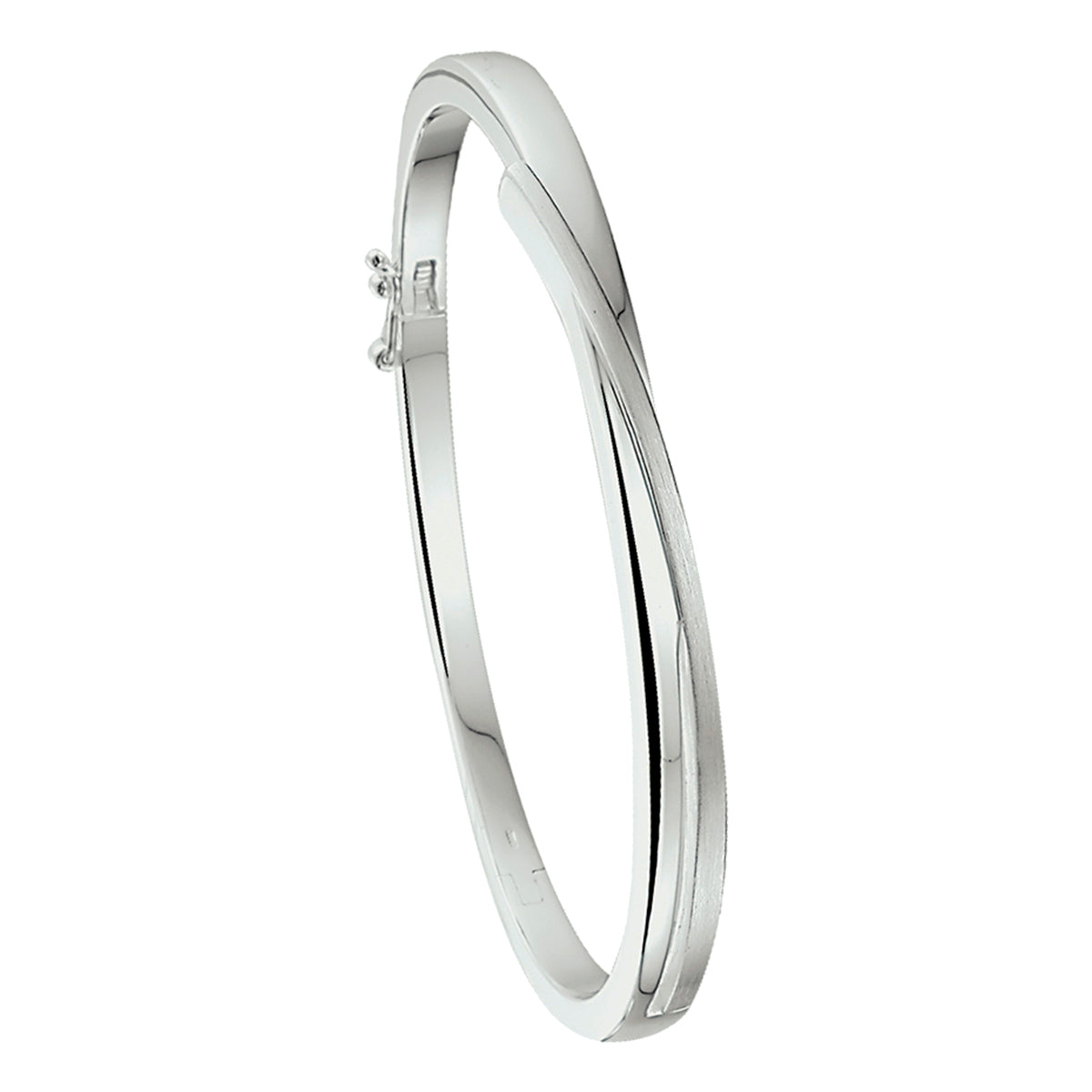 Bangle scharnier poli/mat 5.5 x 60 mm