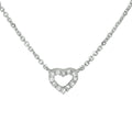 Collier hart diamant 0.05ct h p1 1mm 41-43-45cm