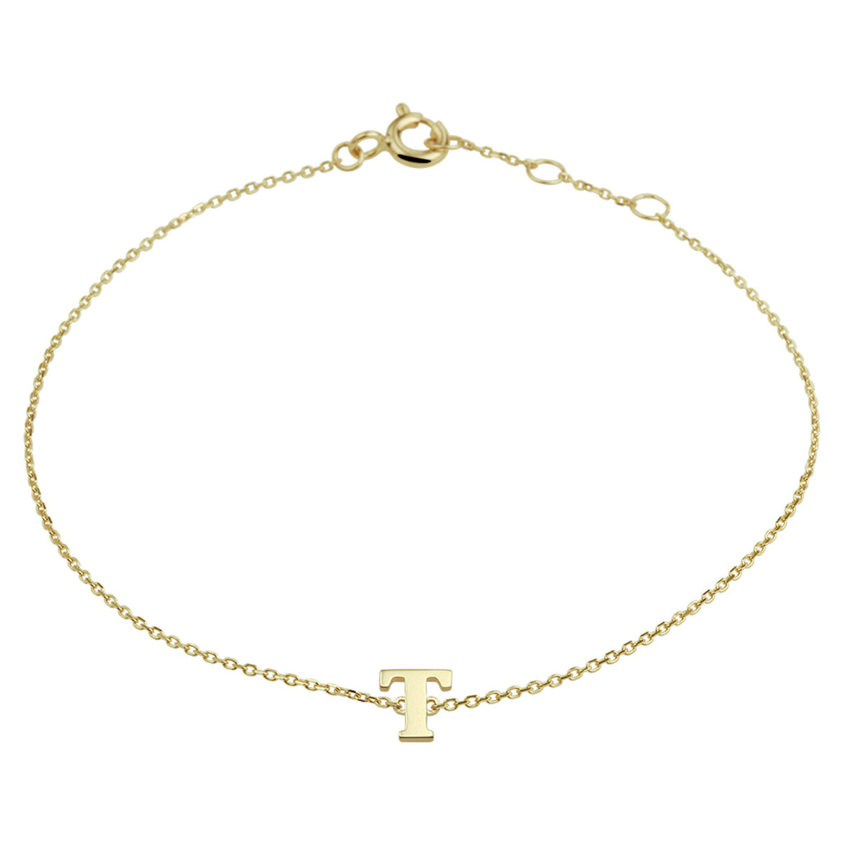 Armband letter 16.5 - 17.5 - 18.5 cm