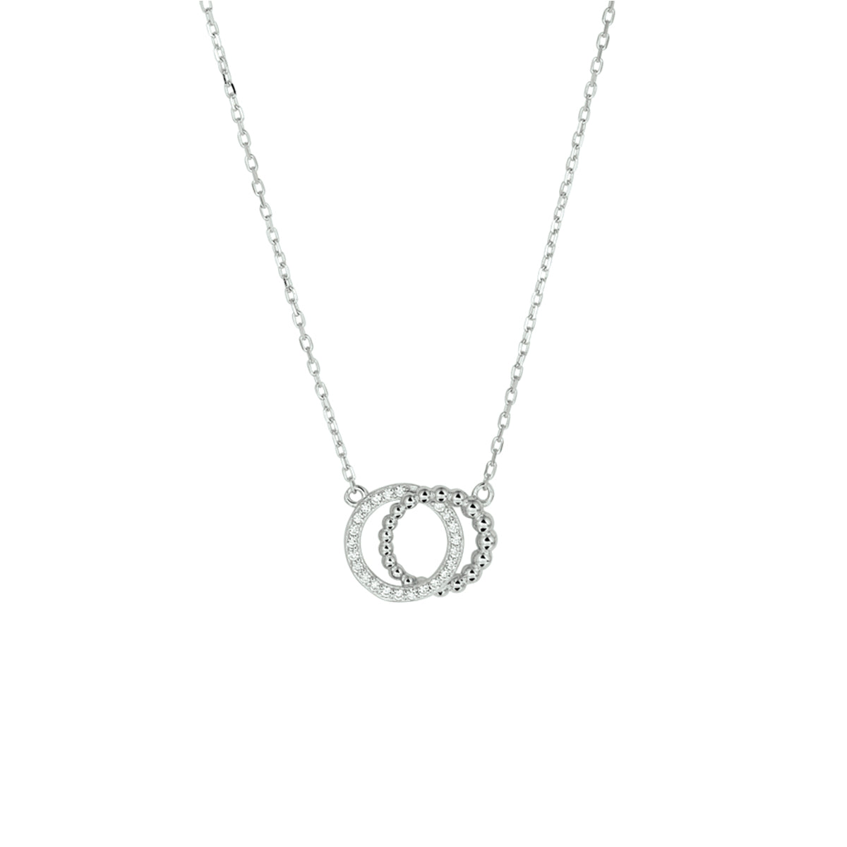 Schakel collier dames 45cm