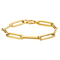 Armband paperclip vierkante buis 6.0 mm 19 cm