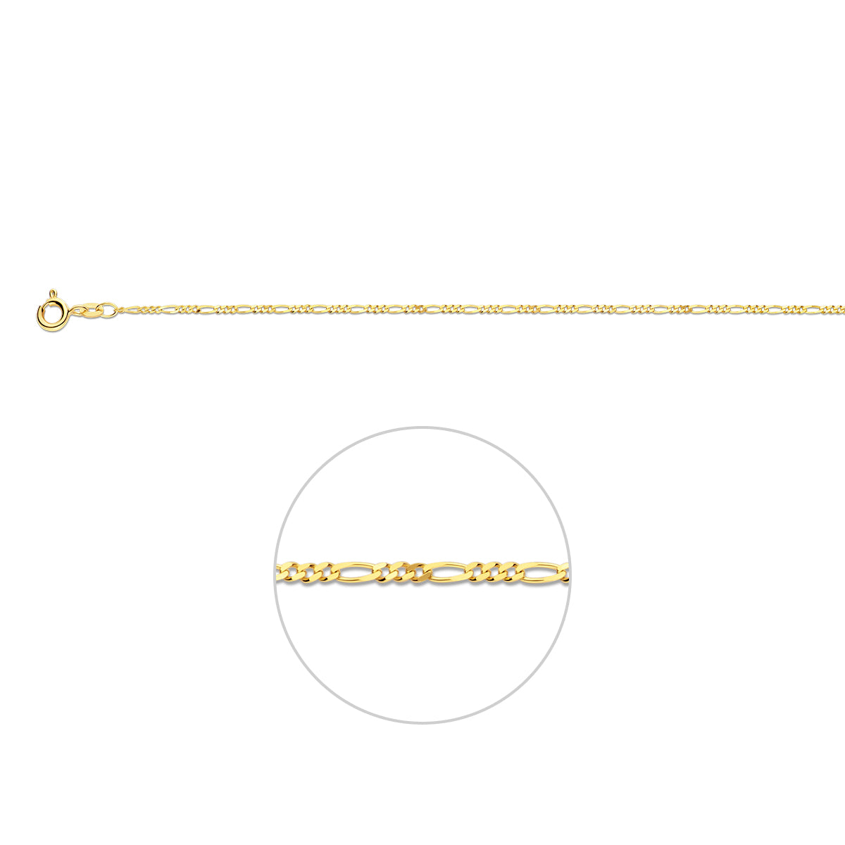Collier figaro 1.6 mm