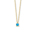 Collier met geboortesteen 40 - 42 - 44 cm
