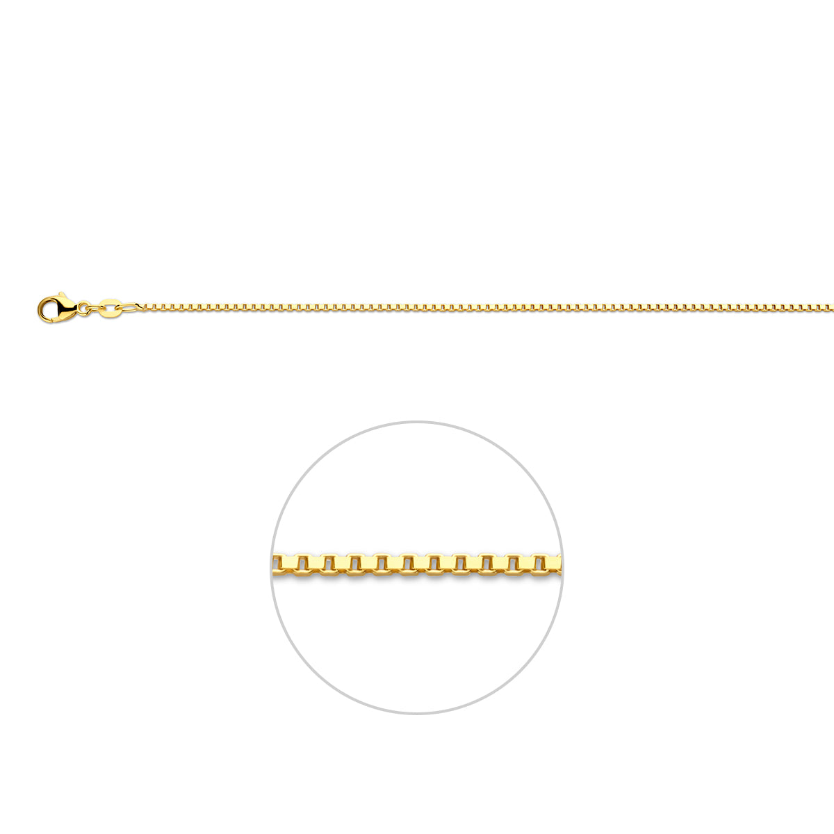 Armband venetiaans 1.3 mm 19 + 2 cm (heren lengte)