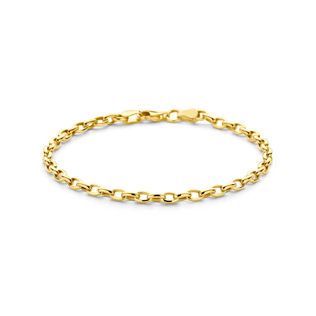 Armband anker schakel - goud