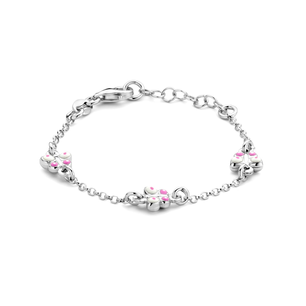 Zilveren bedelarmband 3vlinders 1.7 mm - 11 + 2 cm