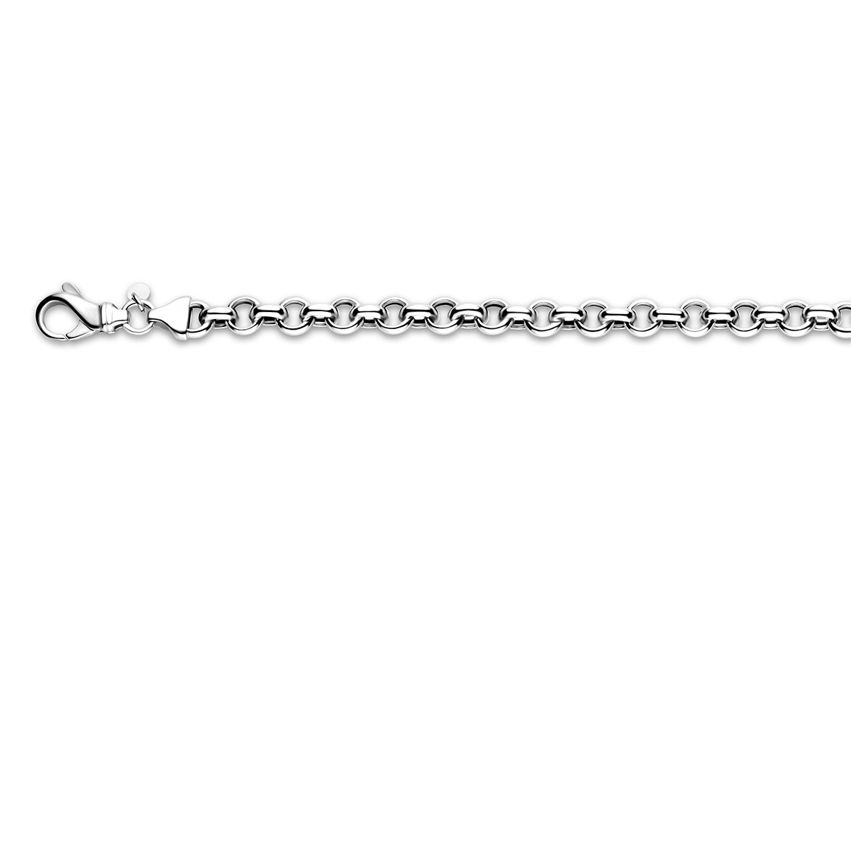 Armband jasseron schakel - zilver