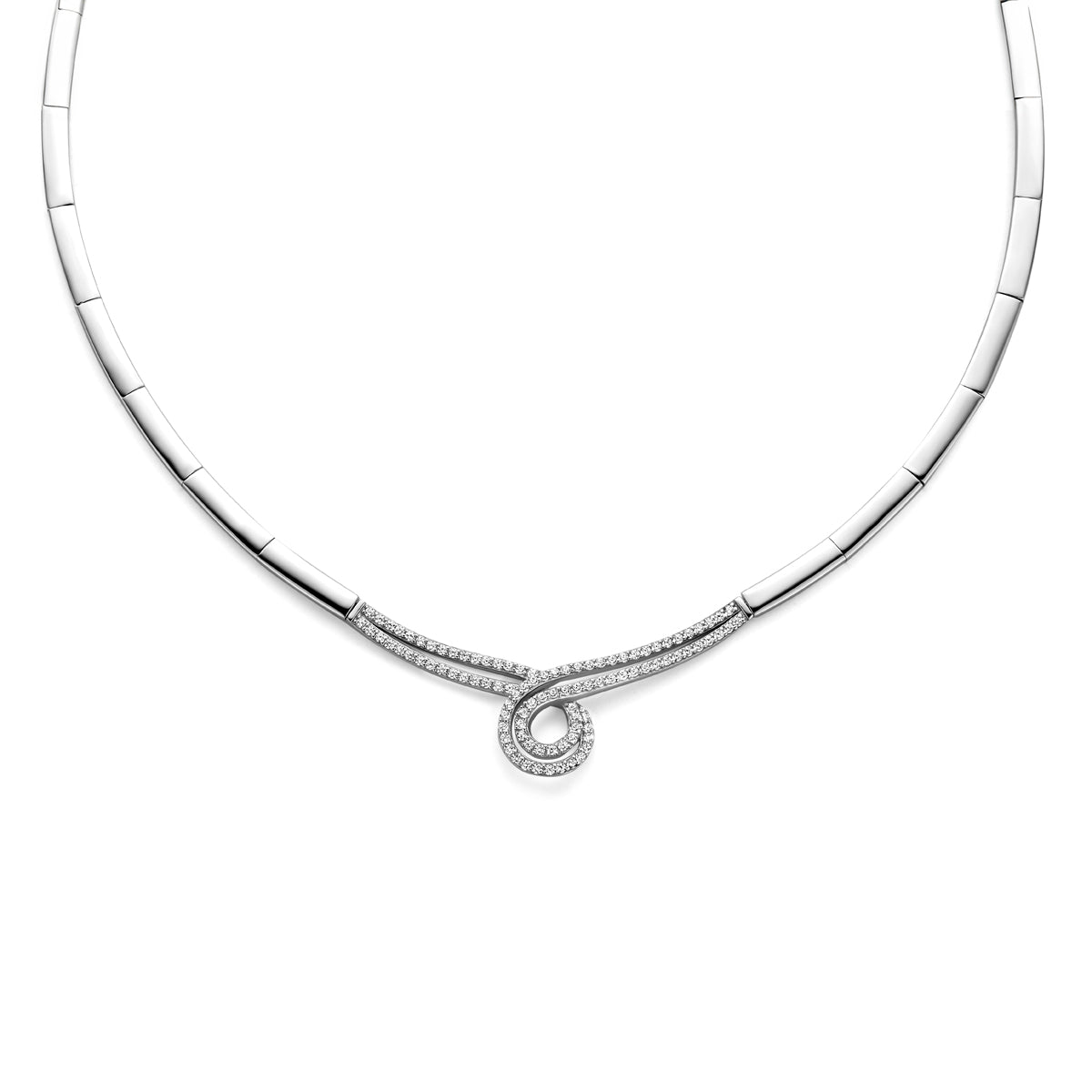 Collier zirkonia 42 + 3 cm