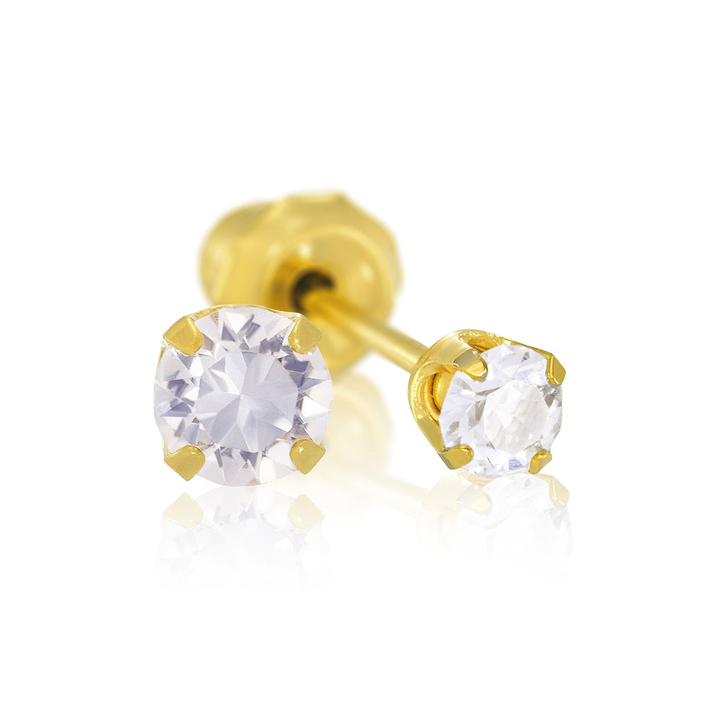 Inverness schietknopjes zirkonia 3 mm