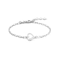 Armband hart en infinity 16 + 3 cm