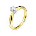 Ring diamant 0.15ct h si