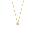 Collier hartje diamant 0.09ct  h si 44 cm