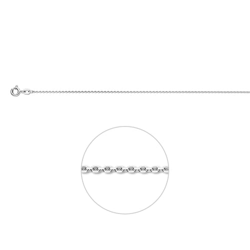 Collier anker gediamanteerd 1.1 mm 41 - 43 - 45 cm