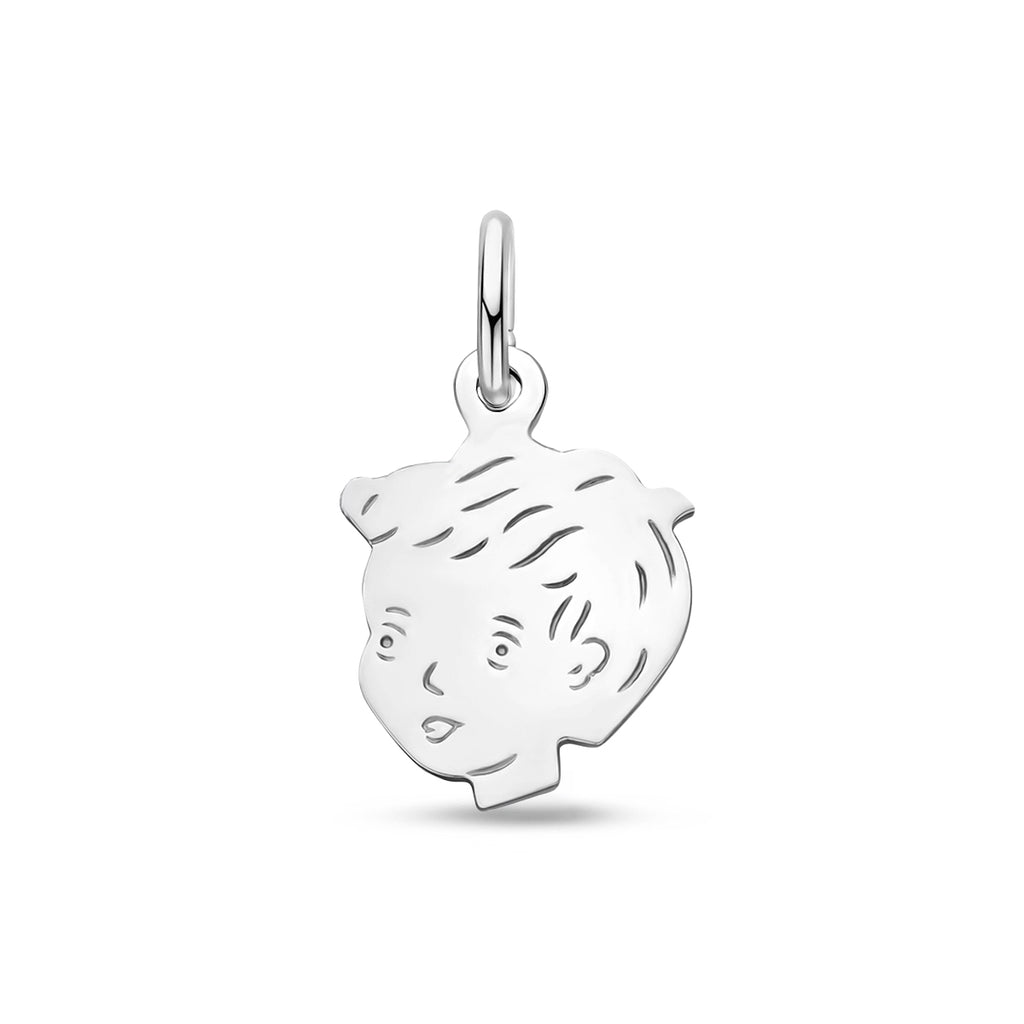 Zilver kinderhoofd bedels