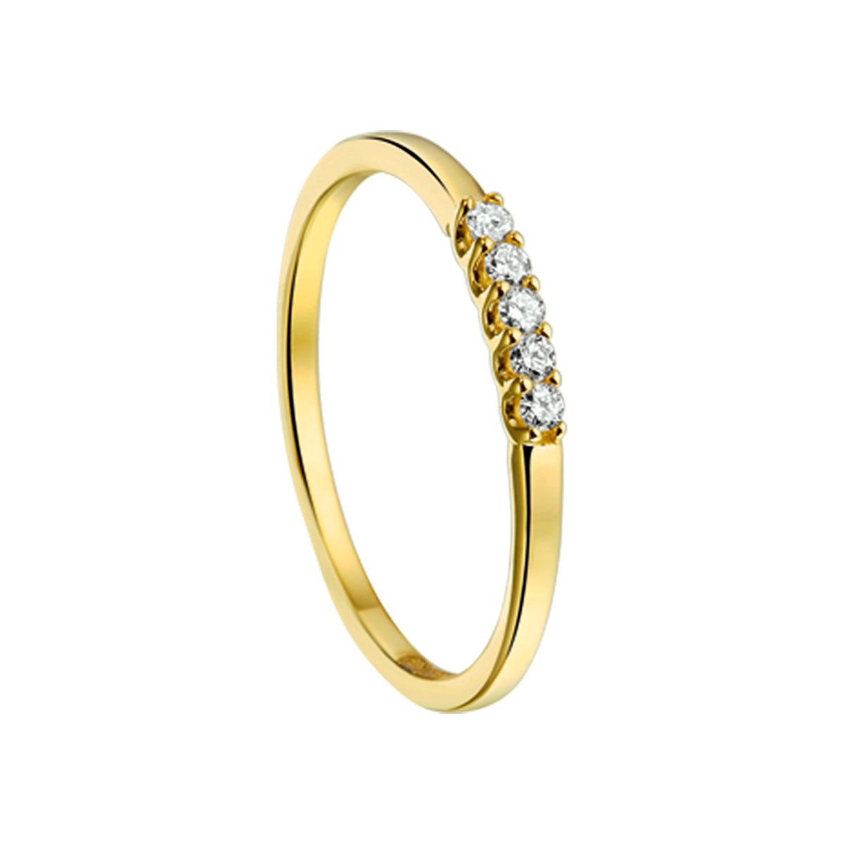 Ring diamant 0.10ct h si