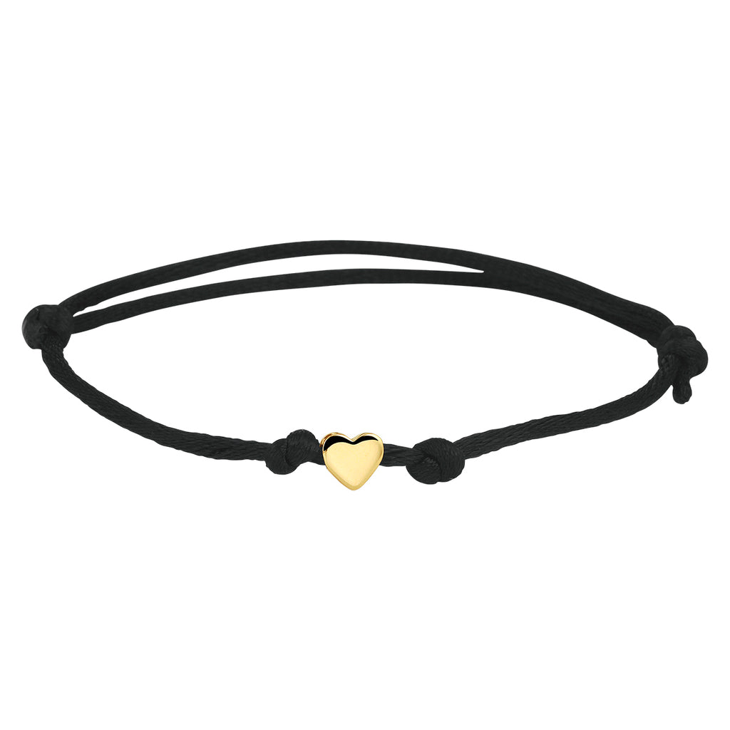 Armband satijn hart
