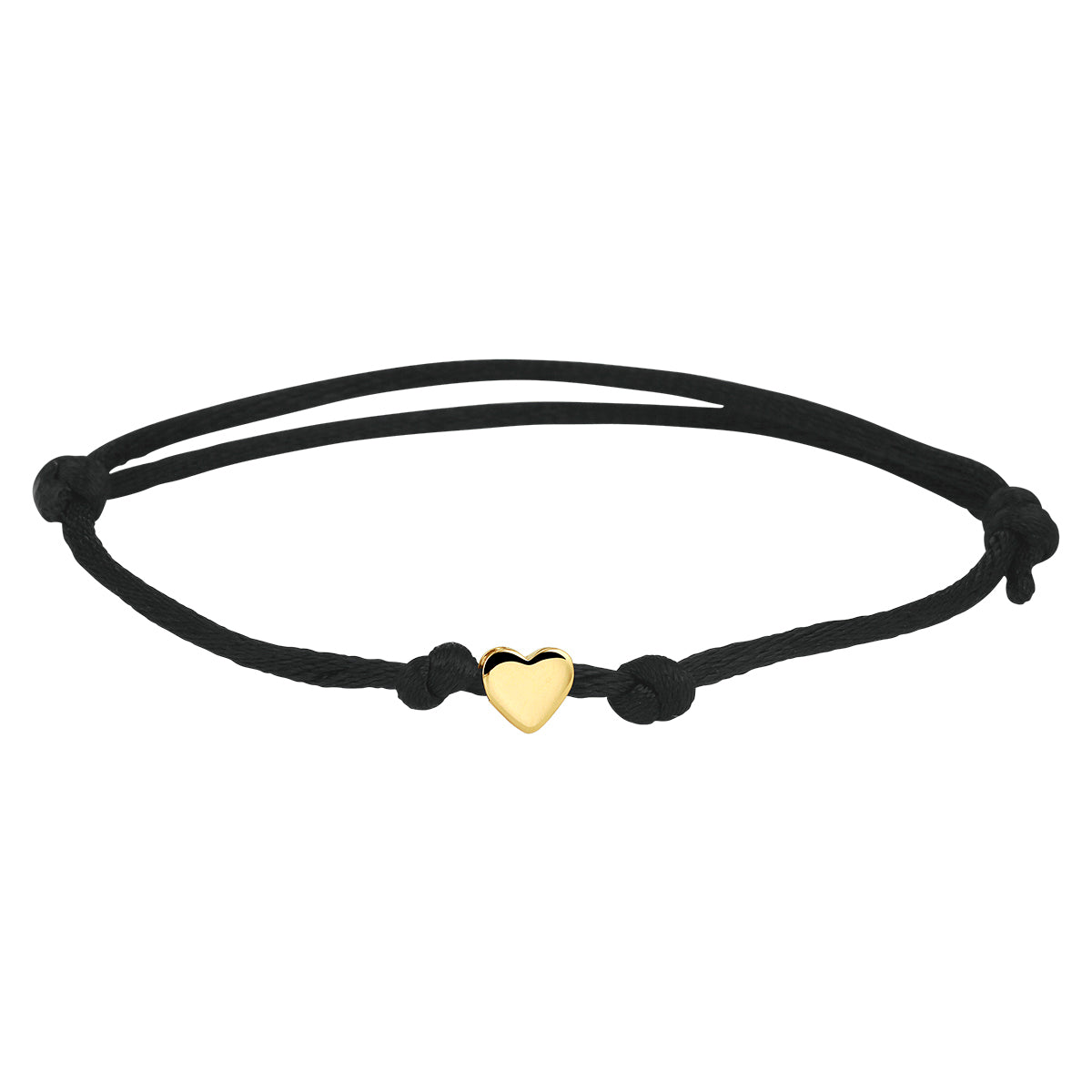 Armband satijn hart