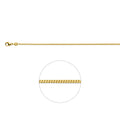 Collier gourmette 4-zijdes geslepen 1.6 mm