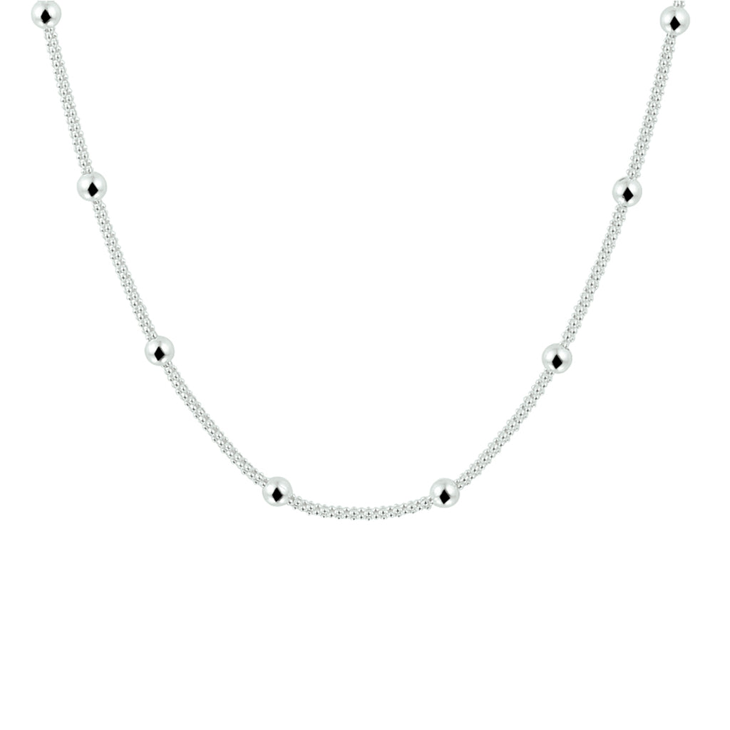 Collier bolletjes 3.0 mm 42 + 3 cm